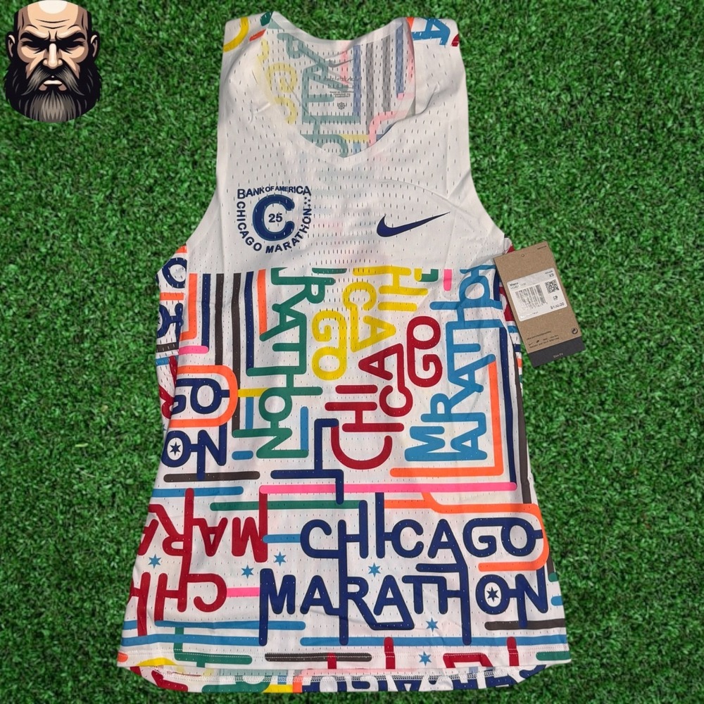 Nike Aeroswift Chicago Marathon 2025 Running Singlet HQ4277-100 Men's Size XS
